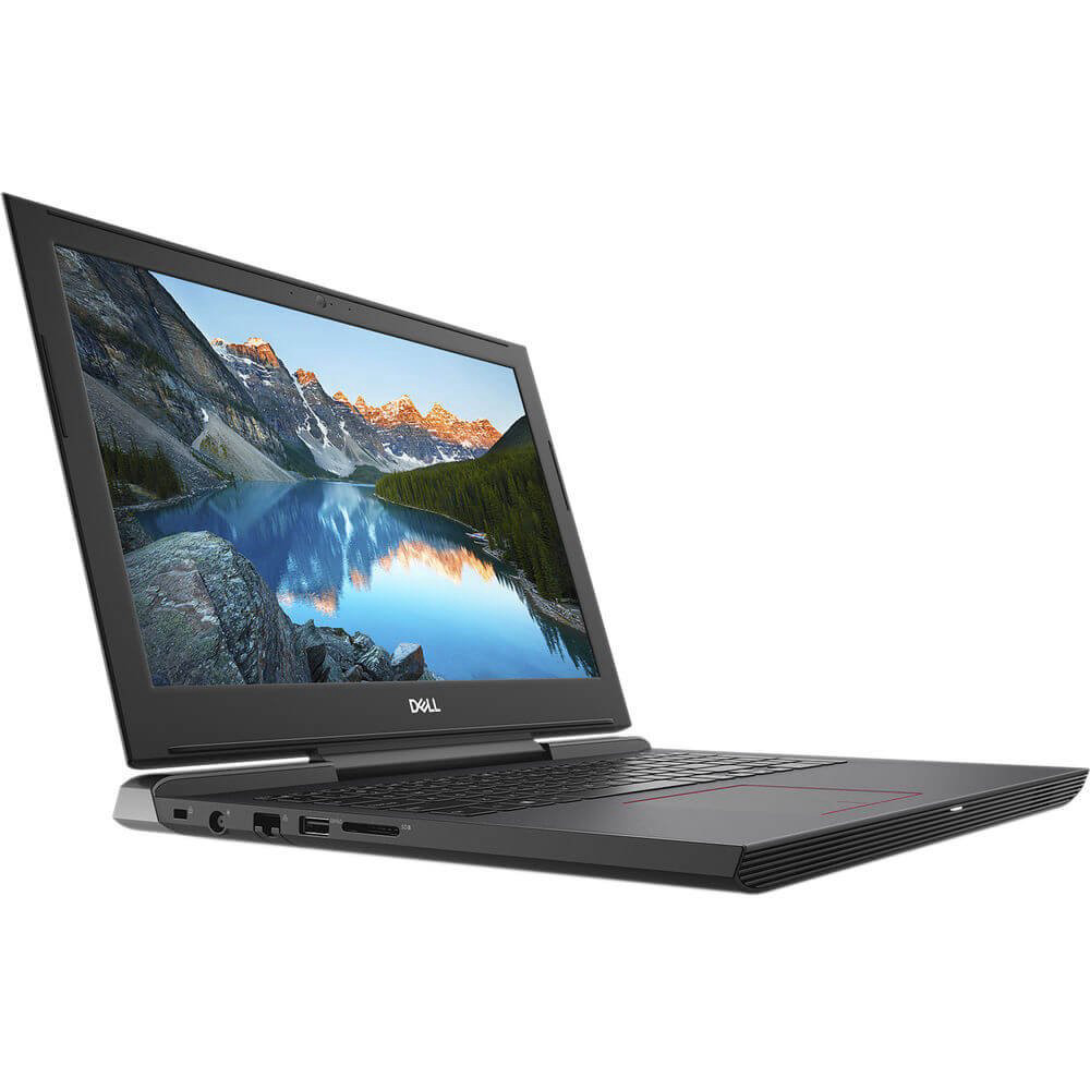 Dell G5 Gaming Laptop 15.6" Full HD 1920 x 1080 LED Display, 8th Gen 6 Core Intel i7-8750H Processor, 16GB Memory, 256GB SSD +1TB HDD, NVIDIA GeForce GTX 1050Ti, Licorice Black