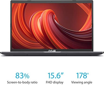 ASUS VivoBook 15 F515 Thin and Light Laptop, 15.6” FHD Display, Intel Core i3-1005G1 Processor, 4GB DDR4 RAM, 128GB PCIe SSD, Fingerprint Reader, Windows 10 Home in S Mode, Slate Grey, F515JA-AH31